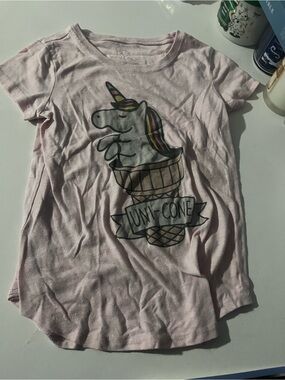 L.O.L. Vintage Light Pink Unicorn 'Uni-Cone' Graphic Tee